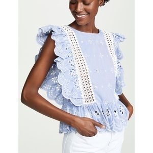 BB DAKOTA Blouse with Flounce Sleeve